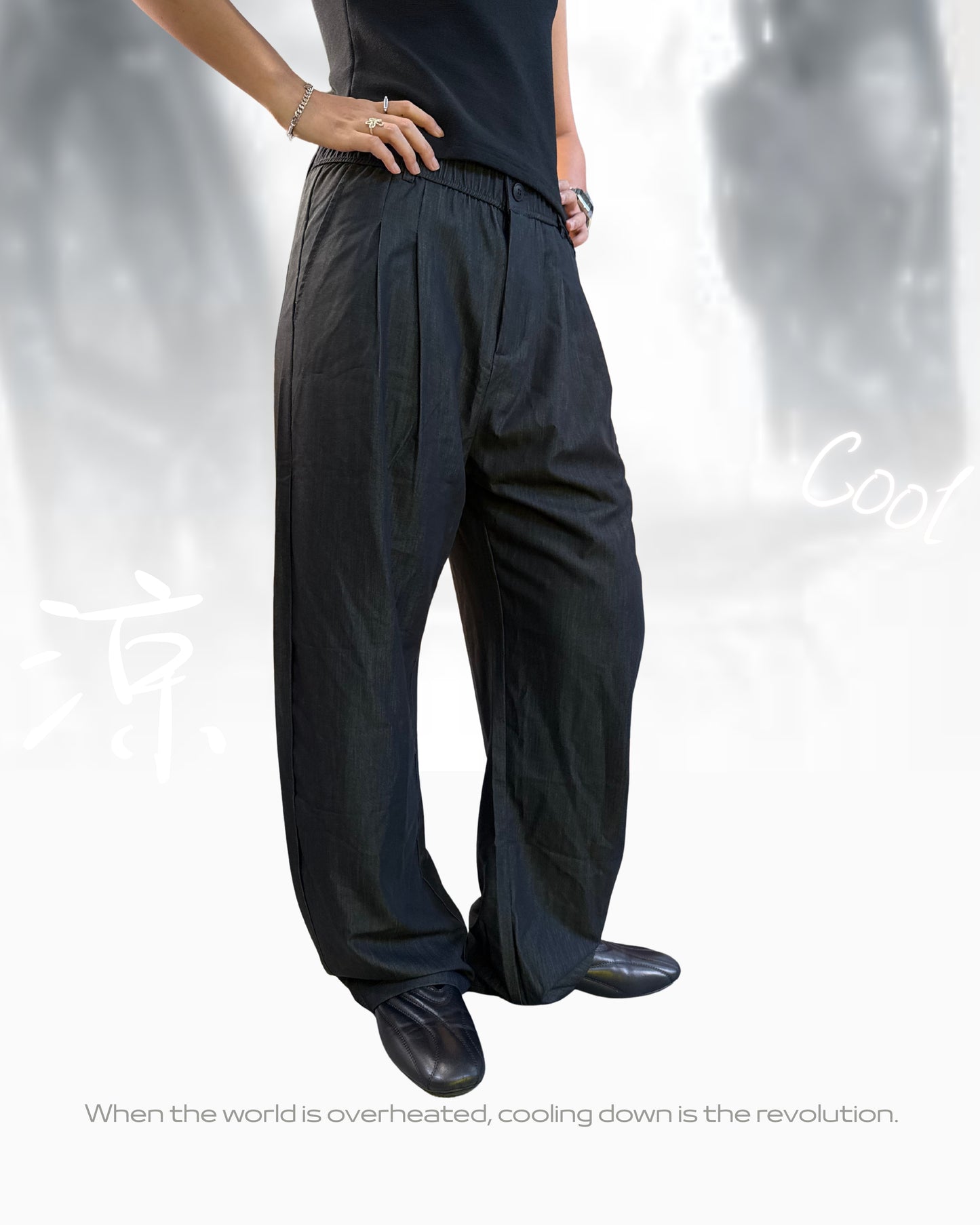  TURNOVER 2025SS Rebel Cool Pants “25SS-LS17 冷卻條褲”