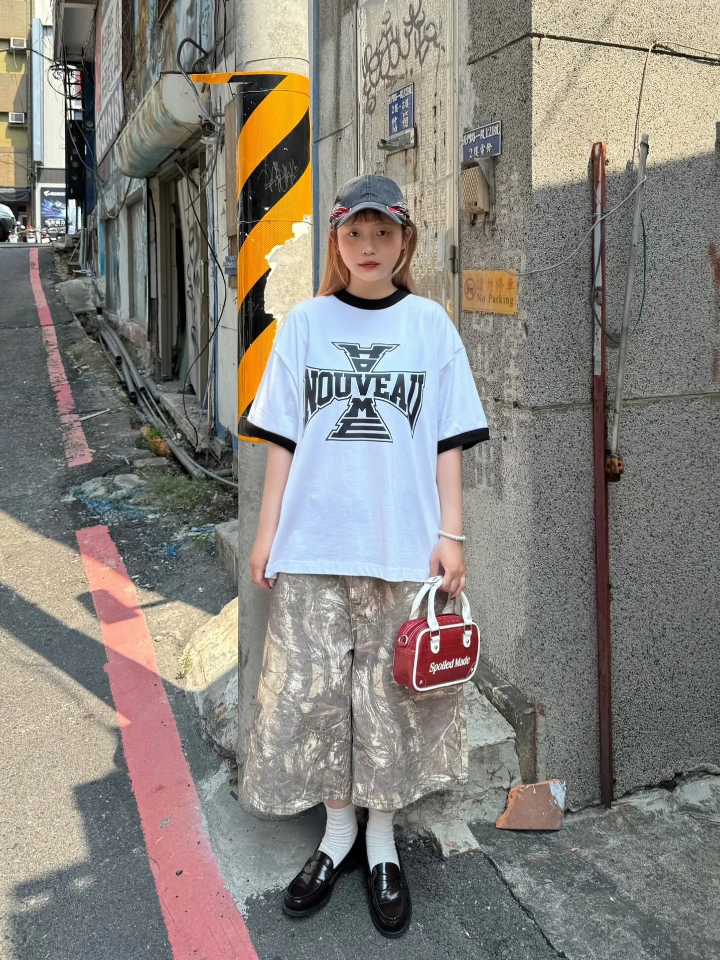 SIMON MADE BS-2516 落葉偽裝 枯樹 迷彩 七分 短褲