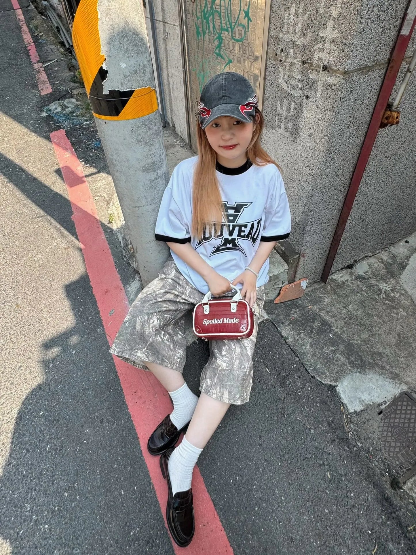 SIMON MADE BS-2516 落葉偽裝 枯樹 迷彩 七分 短褲