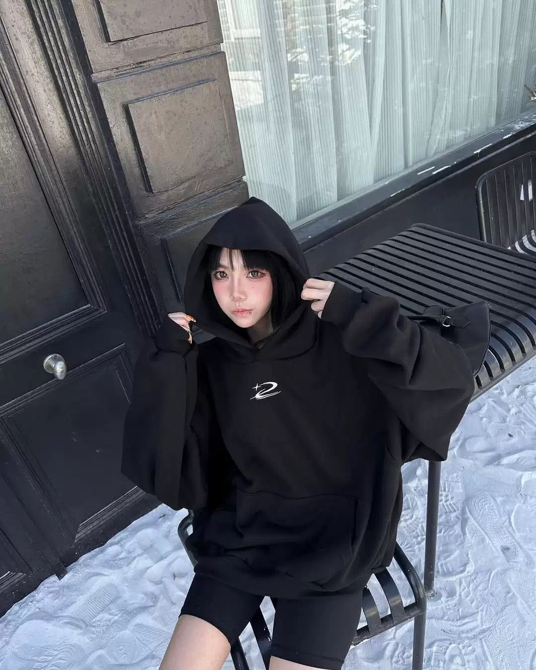 DCM LOGO HOODIE 重磅 流星帽T 星星 DCM-L07