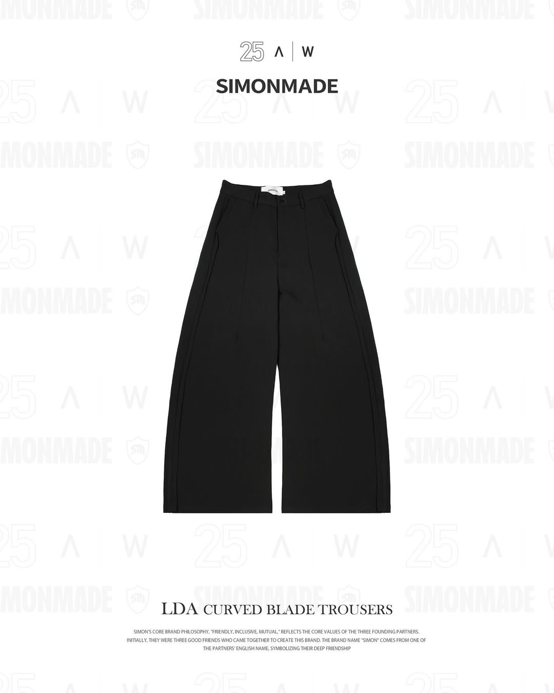 SIMON MADE BW-2517 羅德奧 彎刀 西裝褲