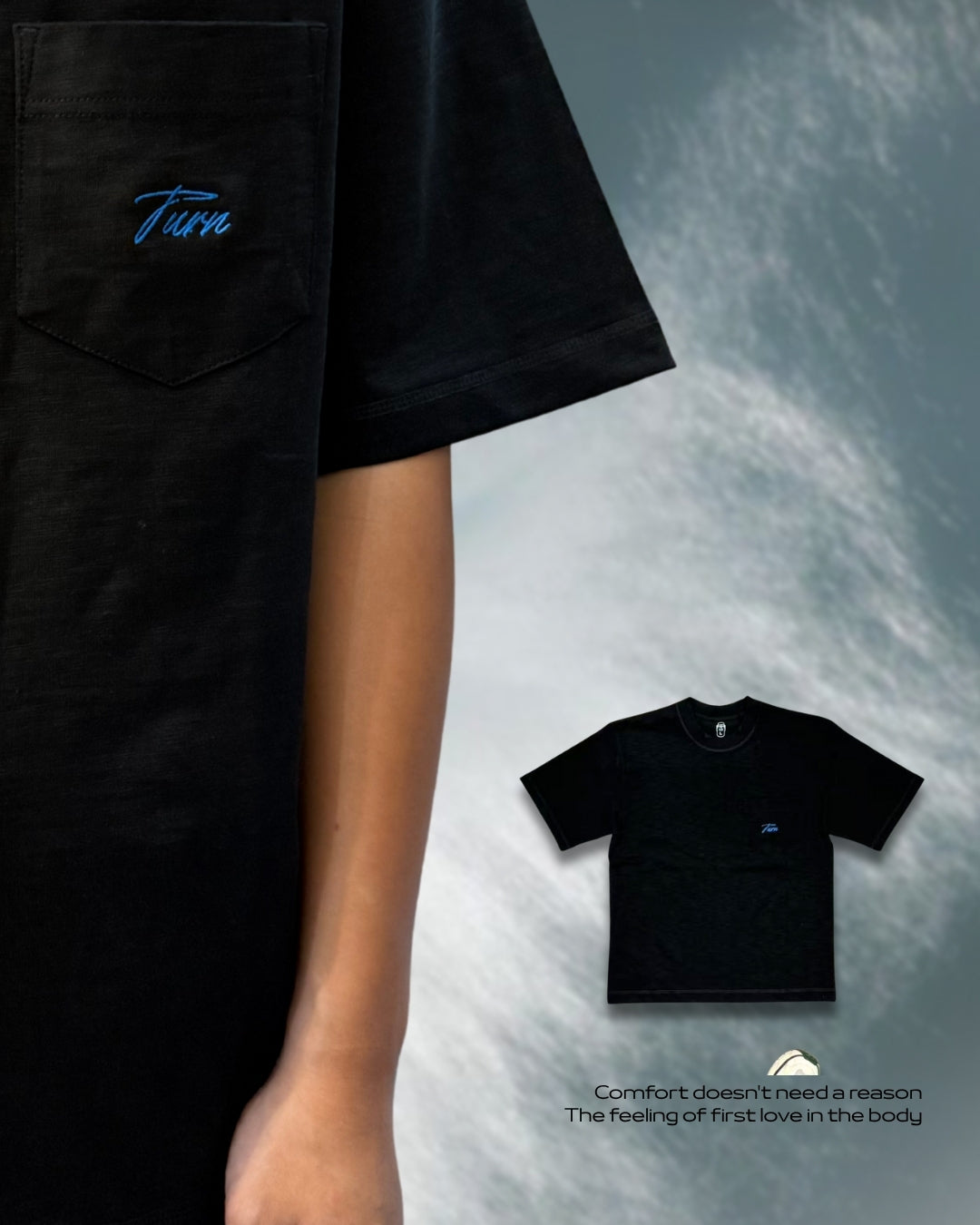 TURNOVER 2025SS Hug Knit Tee “25SST26  擁抱感竹節棉TEE”
