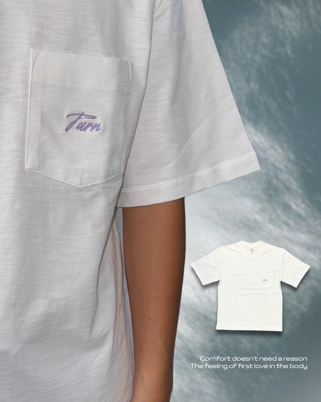 TURNOVER 2025SS Hug Knit Tee “25SST26  擁抱感竹節棉TEE”
