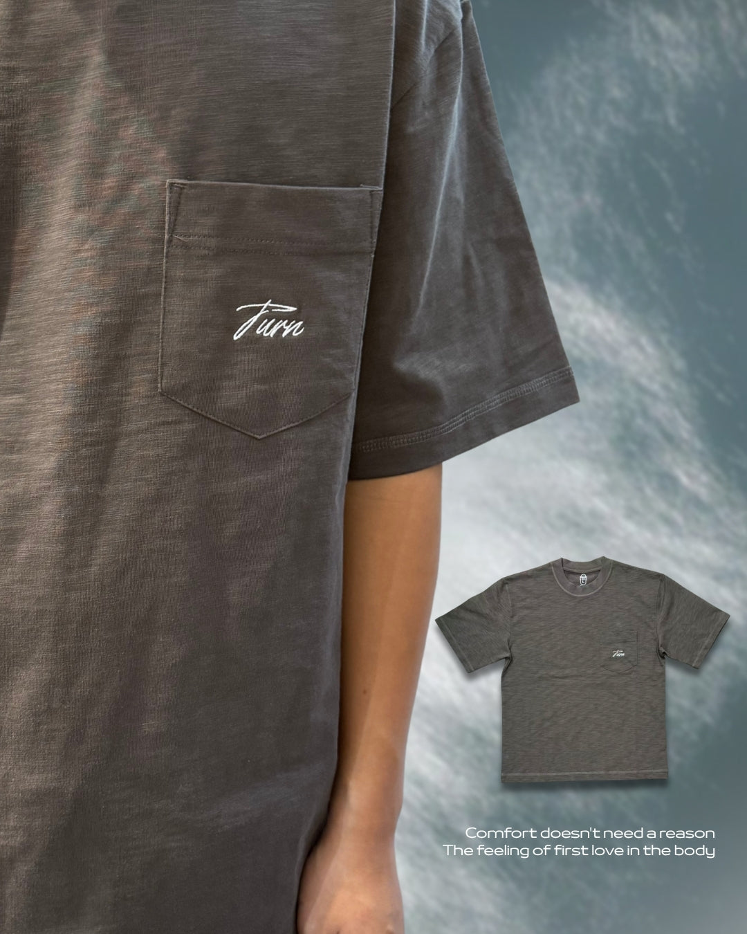 TURNOVER 2025SS Hug Knit Tee “25SST26  擁抱感竹節棉TEE”