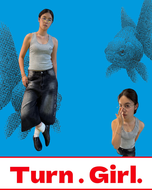 TURNOVER 2025SS VINTAGE Turn Girl TOP “25SSWV3 復古TG小背心”