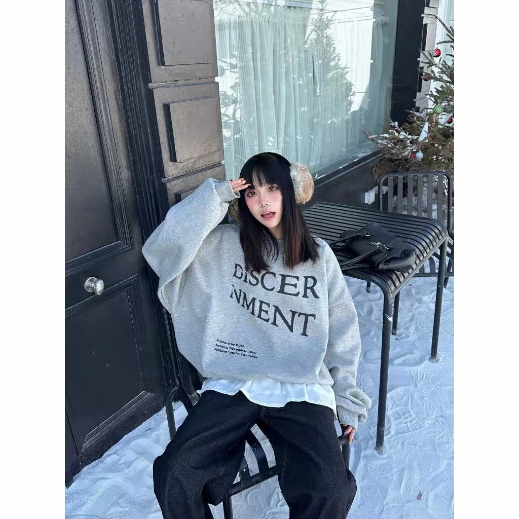 DCM 窗光 550克 重磅 短寬 大學T 衛衣 L34