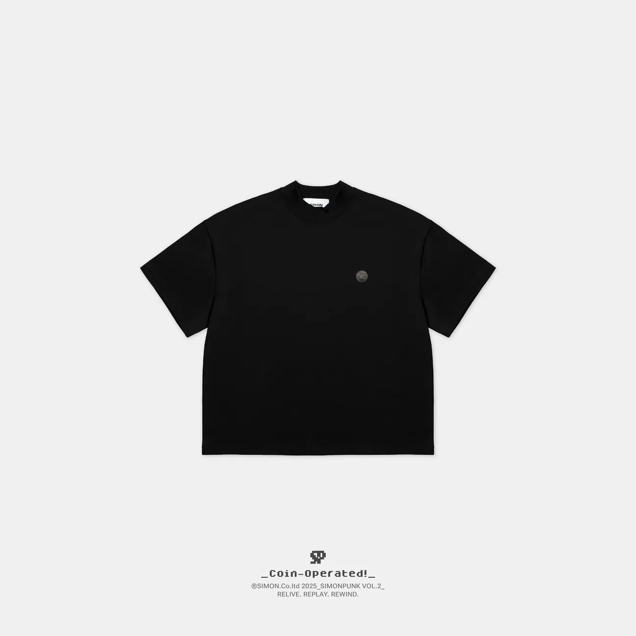 SIMON PUNK Project-SS25-MS02 幸運 錢幣 小高領 TEE