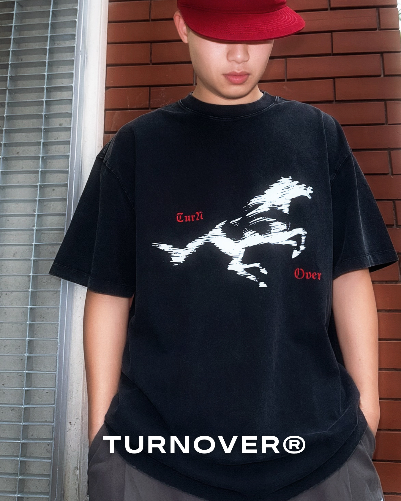 "快馬奔騰" 水洗TEE TURNOVER - T2603