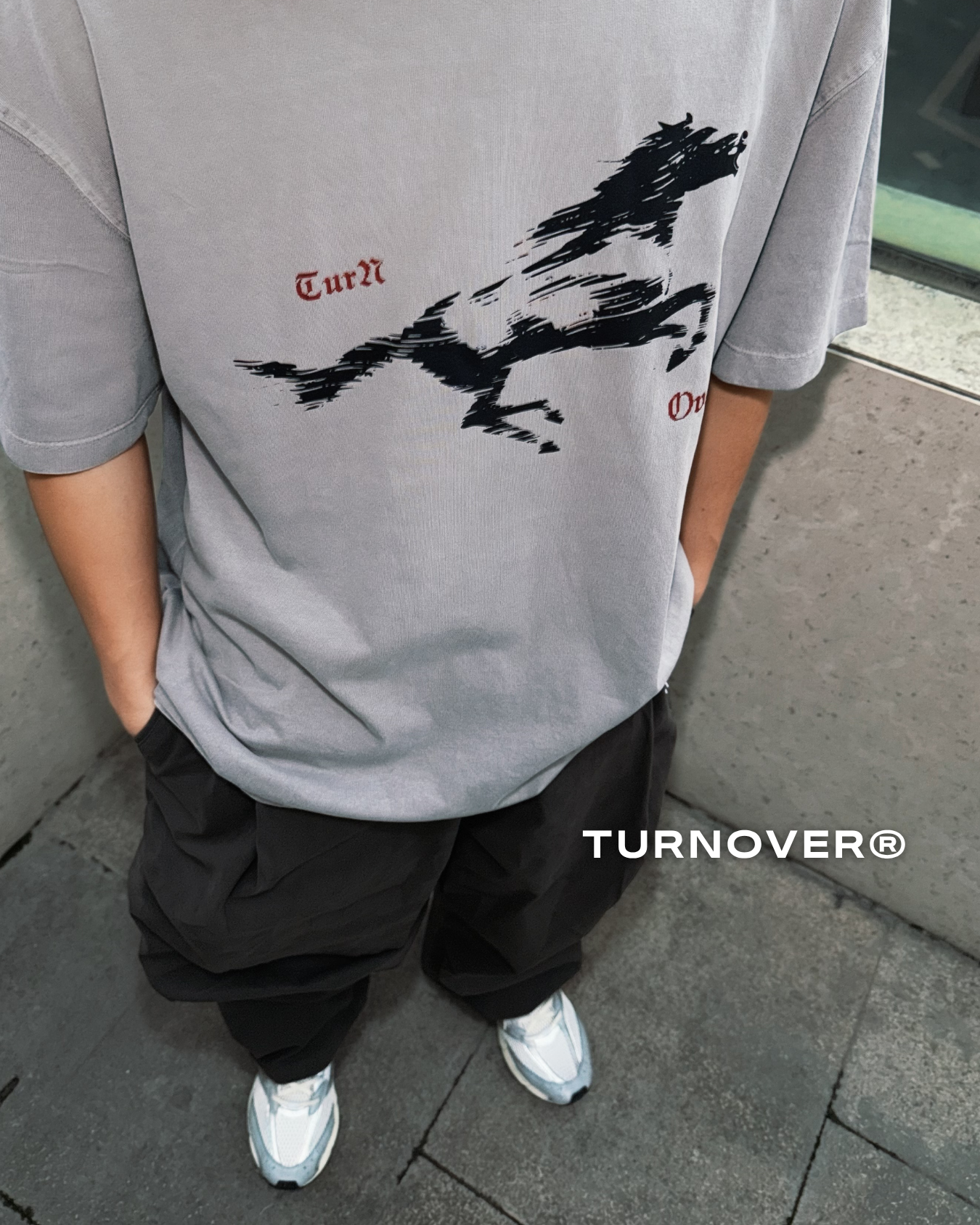 "快馬奔騰" 水洗TEE TURNOVER - T2603