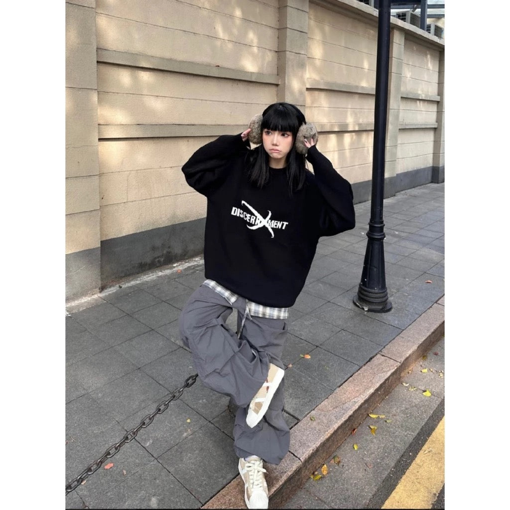 DISCERNMENT DCM KNIT 字體 十字星 針織 毛衣 針織衫 (DCM L-31)