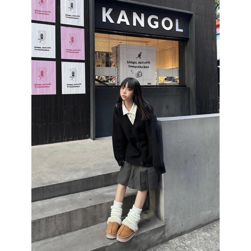 DCM 刺繡 厚磅 針織外套 針織衫 外套 毛衣 DCM-L27