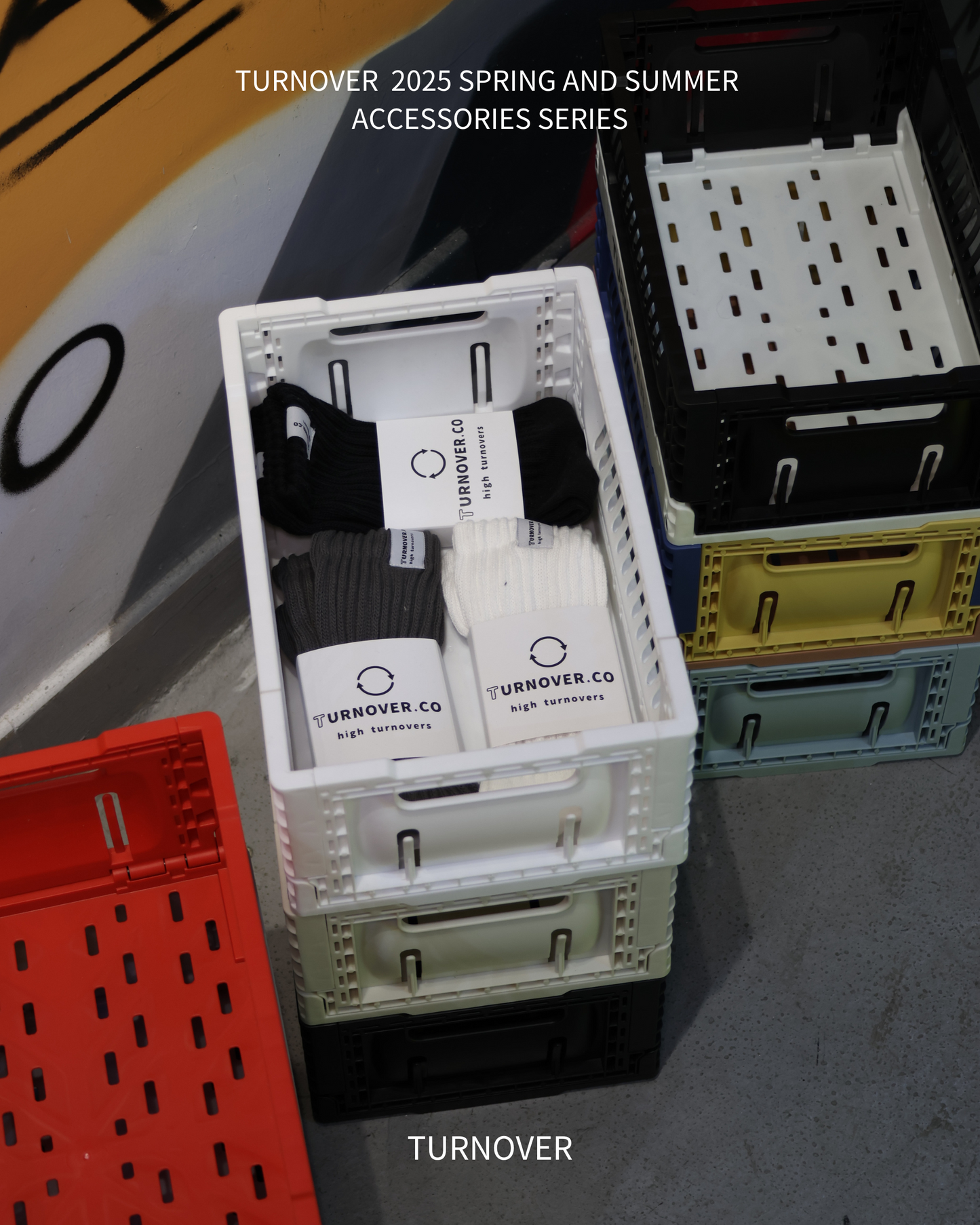 TURNOVER COLLAPSIBLE STORAGE CRATE 可折疊收納籃  A2506