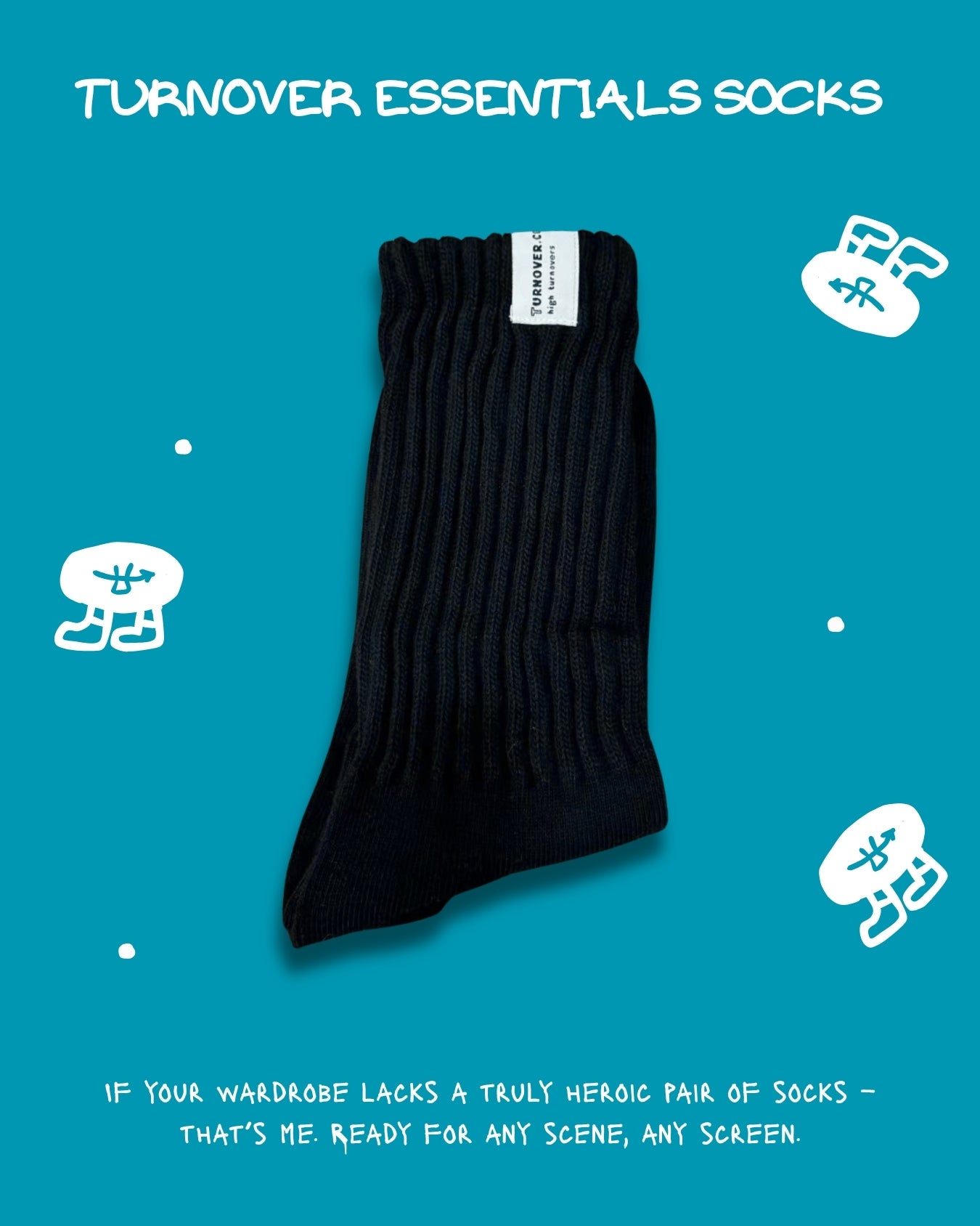 TURNOVER ESSENTIALS SOCKS
