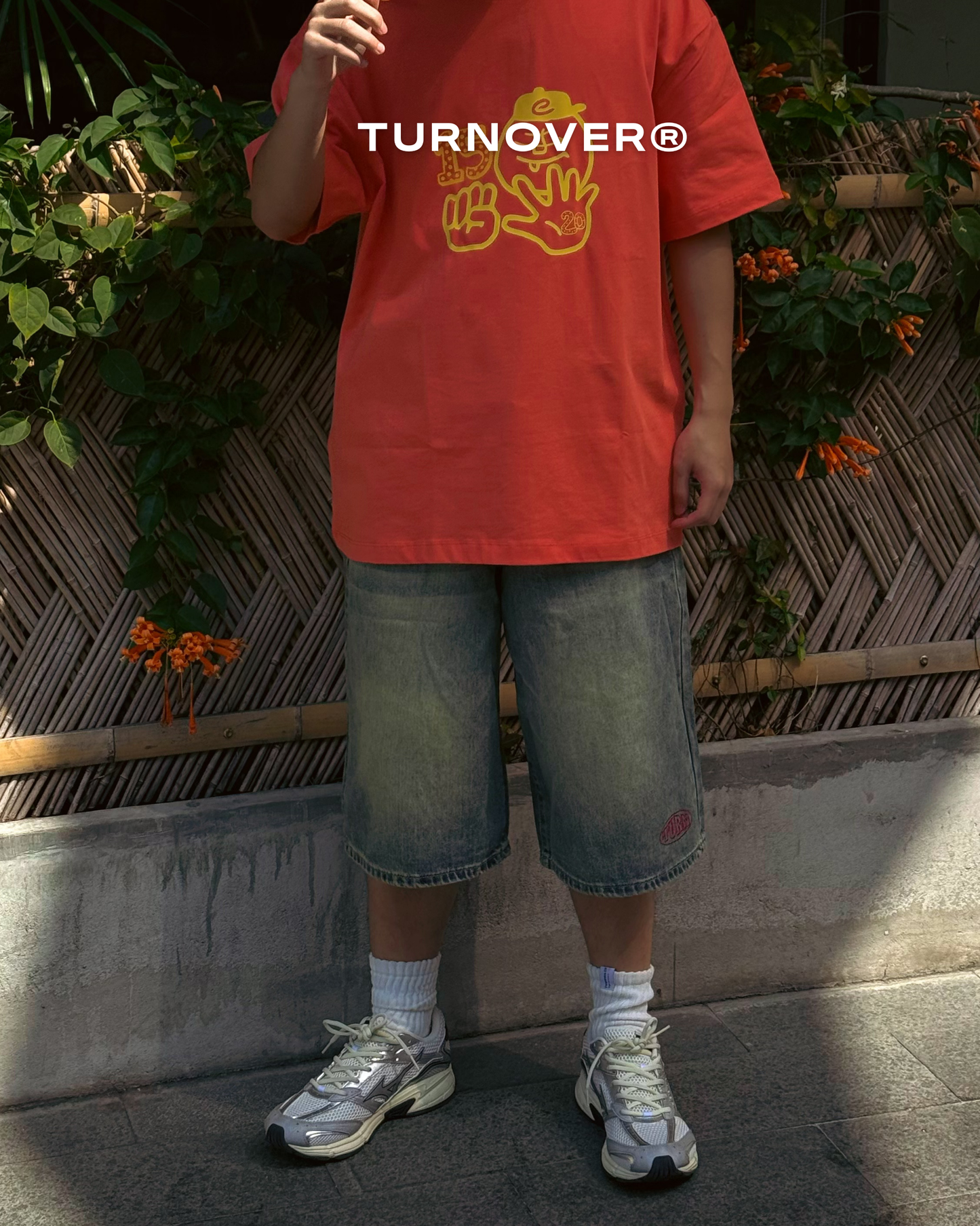 "紅得剛好" 牛仔褲TURNOVER - L2601