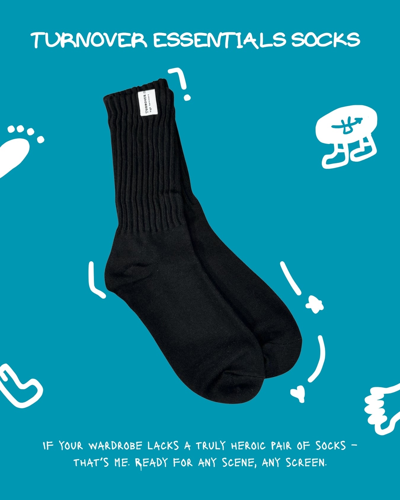 TURNOVER ESSENTIALS SOCKS