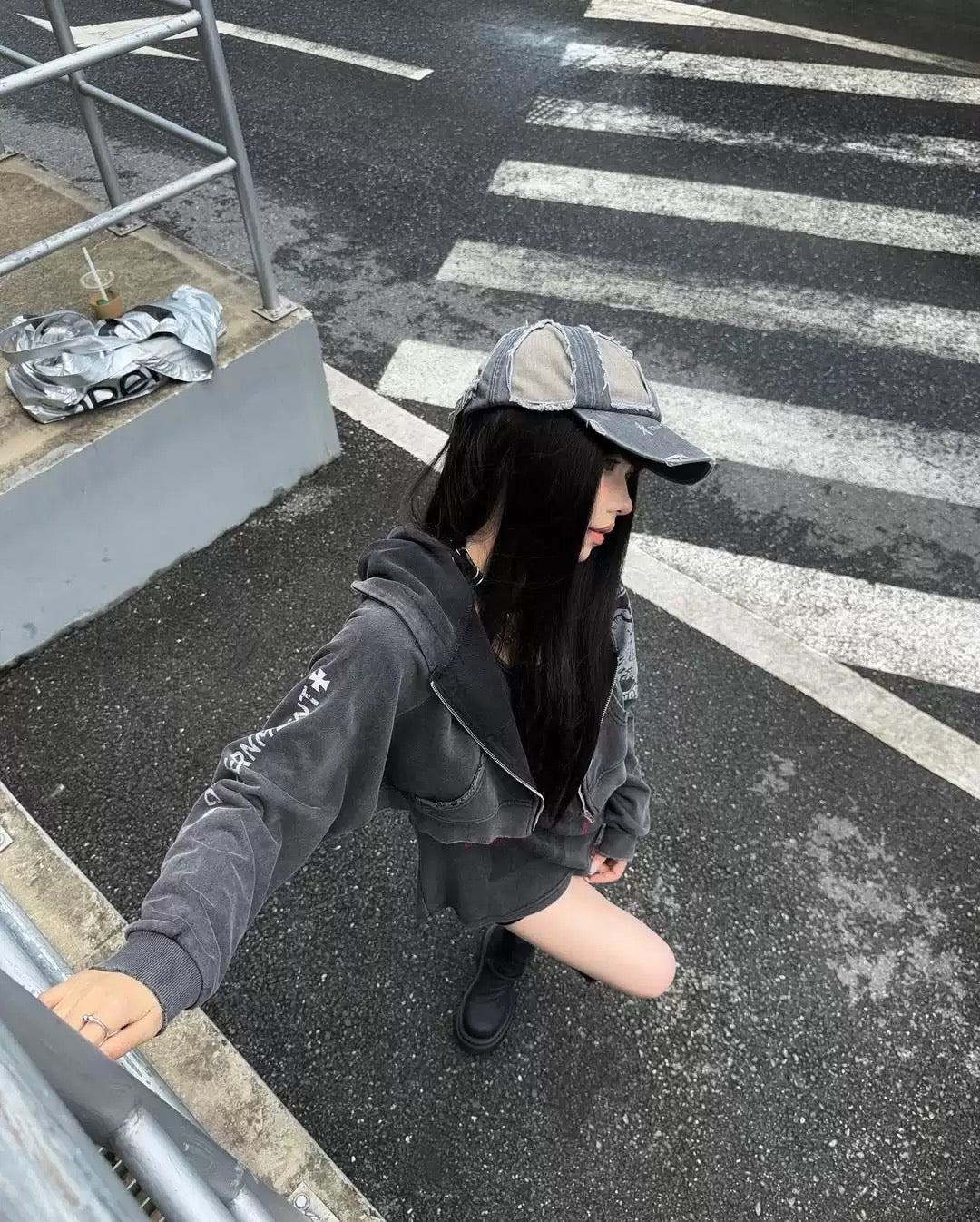 DCM 女款 短版 水洗 仿旧 老鹰 27 复古 外套 DCM-W67