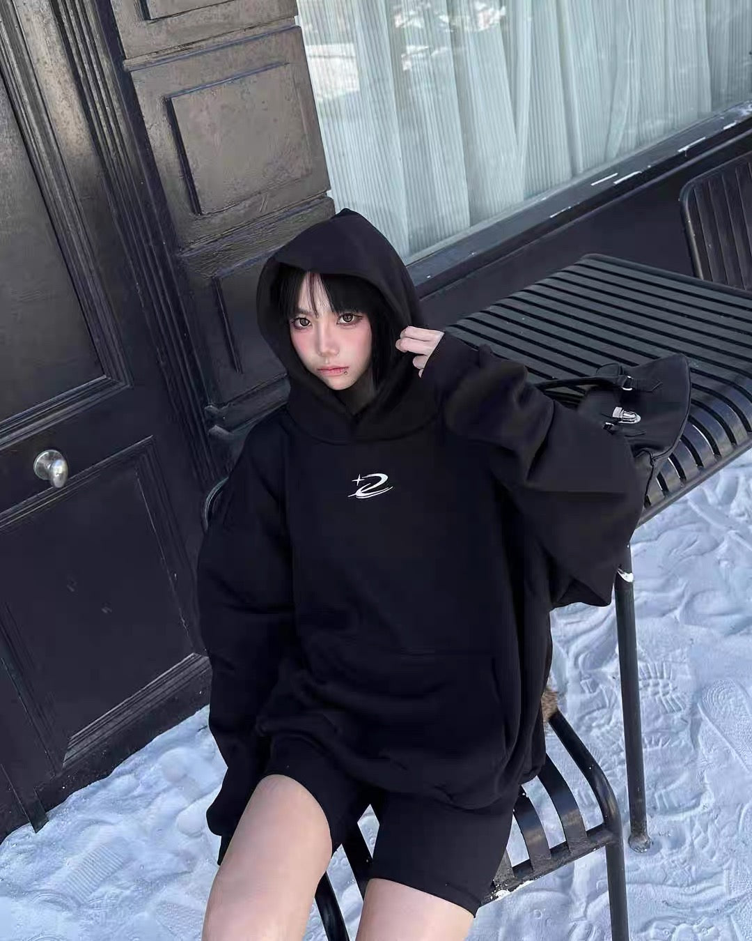 DCM LOGO HOODIE 重磅 流星帽T 星星 DCM-L07