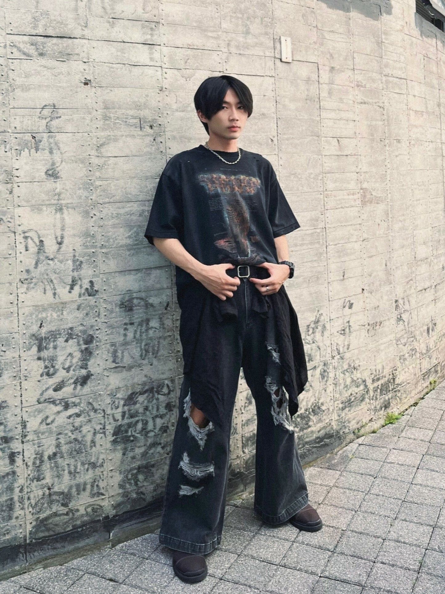 SIMON MADE BW-2429 破壞 BOOTCUT 微喇叭 闊腿 牛仔褲
