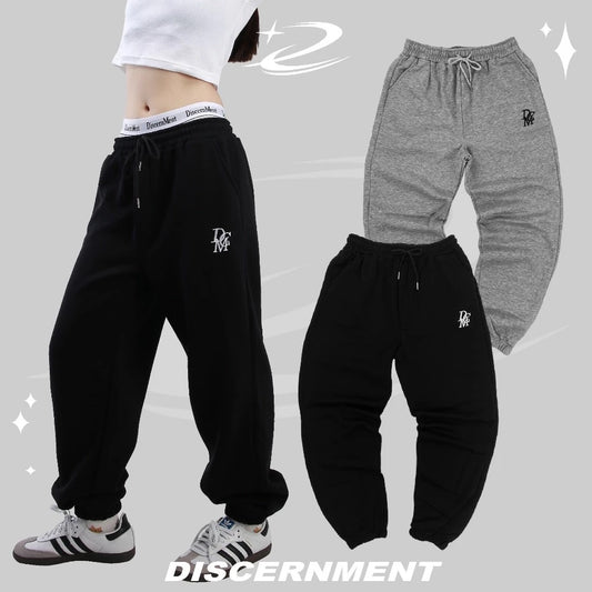 DCM 無刷毛 DCM LOGO SET 刺繡 棉褲 縮口棉褲 DCM-P04