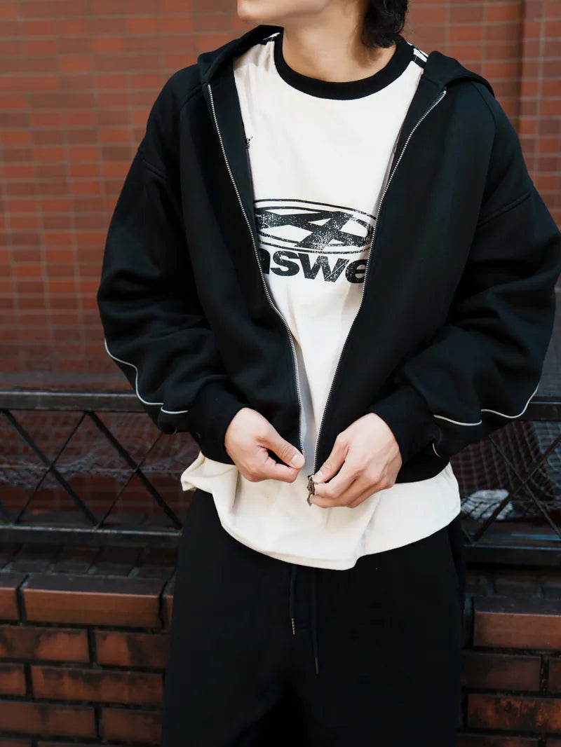 SIMON MADE OW-2505 反光軌跡 果凍棉 BOXY 棉外套