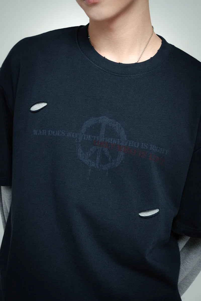 SIMON MADE WS-2504 VINTAGE 反戰 兩件式 薄長袖