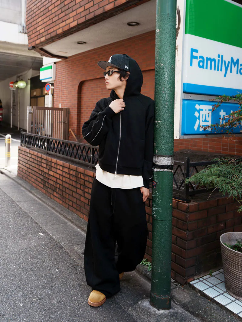 SIMON MADE OW-2505 反光軌跡 果凍棉 BOXY 棉外套