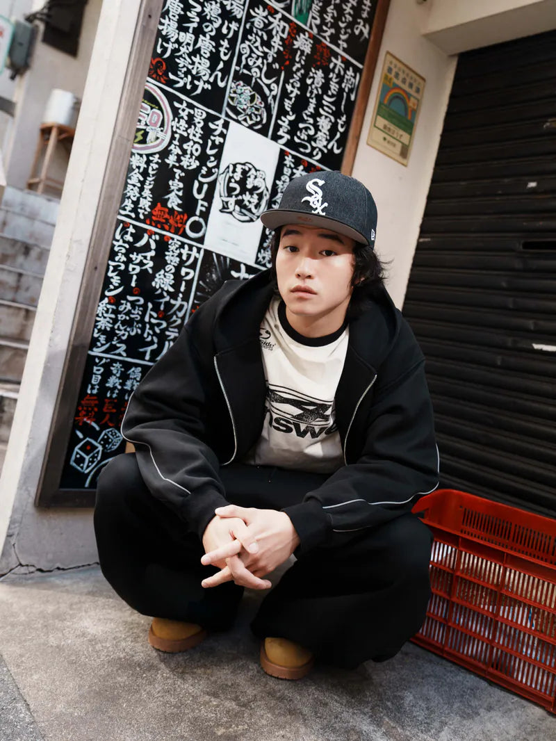 SIMON MADE OW-2505 反光軌跡 果凍棉 BOXY 棉外套