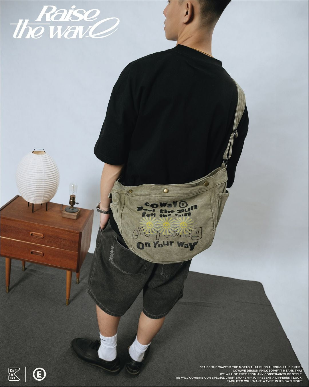 Cowave 2024 Spring & Summer Wash Newsboy Bag