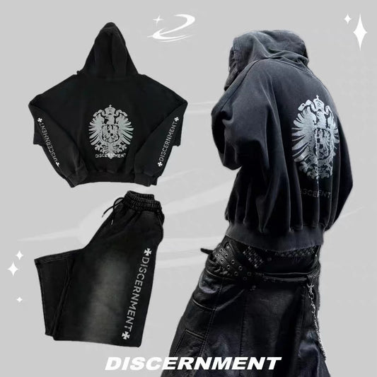 DCM 短版 水洗 仿旧 老鹰 27 复古 棉裤 外套 DCM-L42