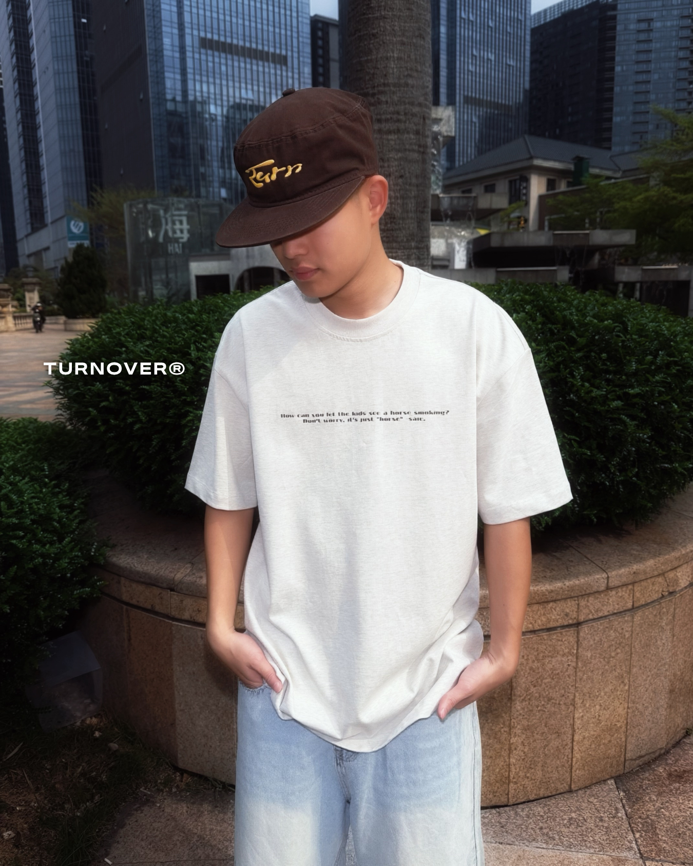 "馬賽克" TEE TURNOVER- T2604