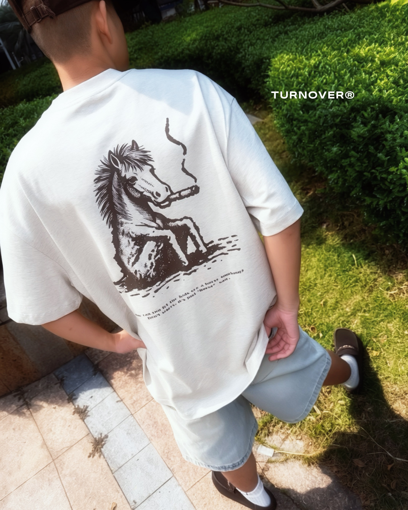 "馬賽克" TEE TURNOVER- T2604