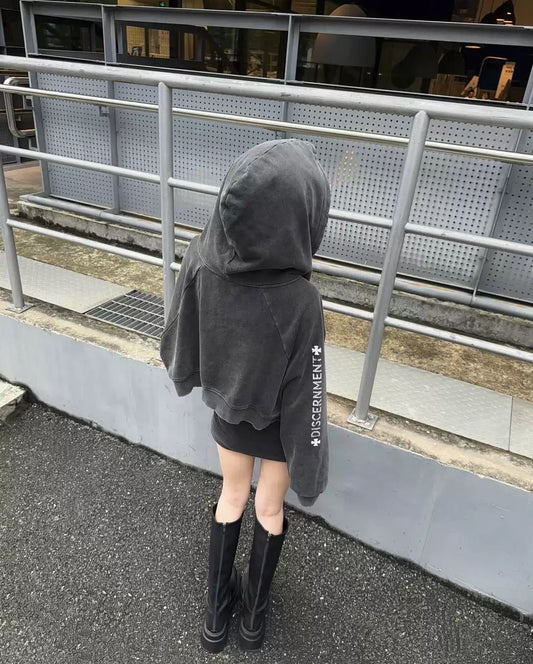 DCM 女款 短版 水洗 仿旧 老鹰 27 复古 外套 DCM-W67