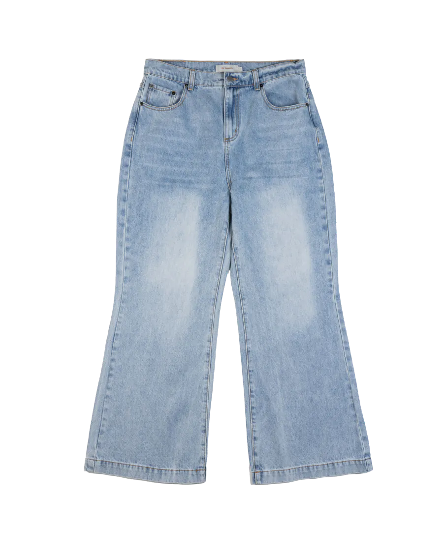 SIMON MADE BW-2419 BAGGY BOOTCUT 闊腿 牛仔褲