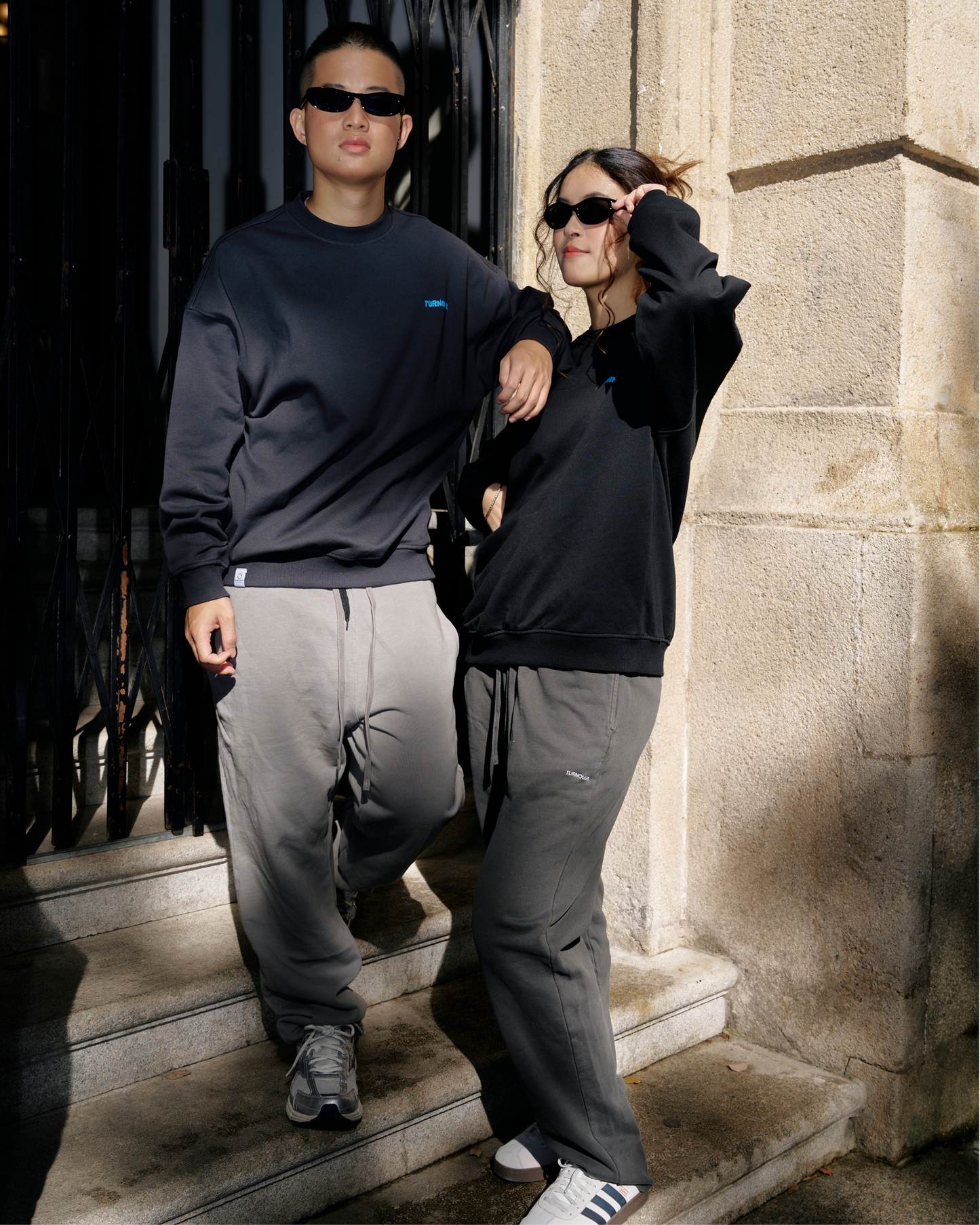 TURNOVER COTTON LONG PANTS