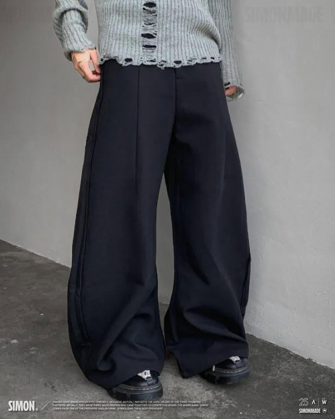 SIMON MADE BW-2517 羅德奧 彎刀 西裝褲