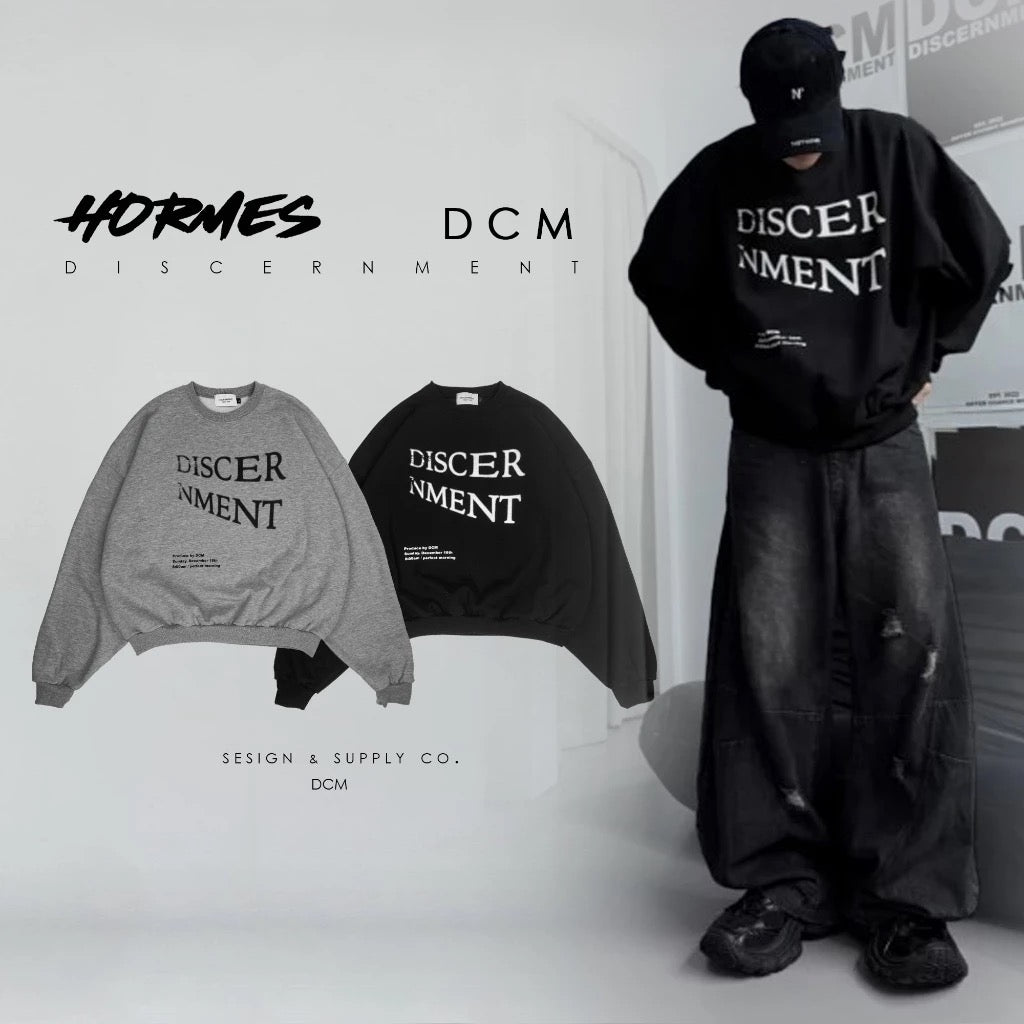 DCM 窗光 550克 重磅 短寬 大學T 衛衣 L34