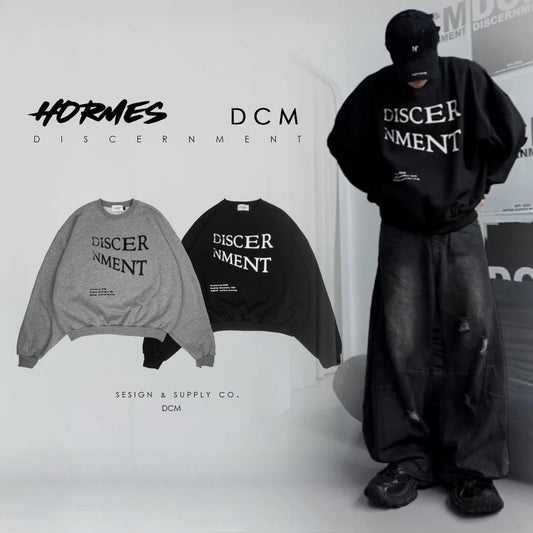 DCM 窗光 550克 重磅 短寬 大學T 衛衣 L34