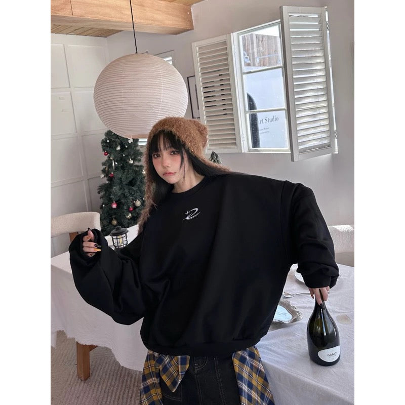 DCM CREW 流星 550克 重磅 短宽 大学T 卫衣 DCM-L35