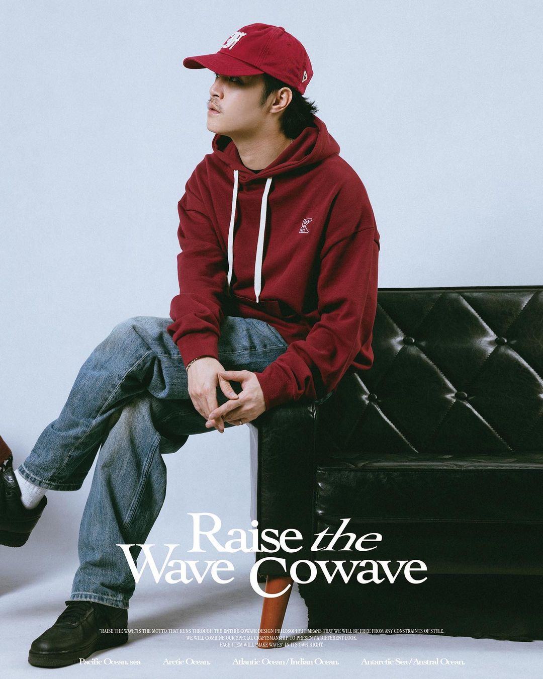 Cowave 2023-24 Fall & Winter Slogan font Hoodie