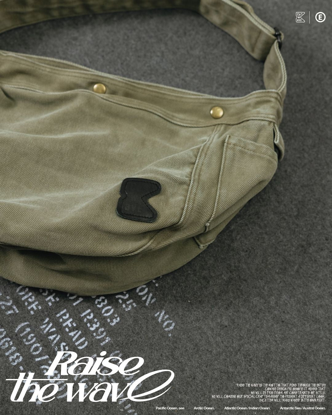 Cowave 2024 Spring & Summer Wash Newsboy Bag