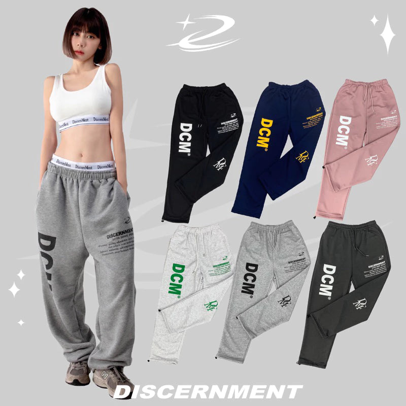 DISCERNMENT 寬鬆 束口 棉褲 休閒 939 ARCHIVE BOLD DCM-P02