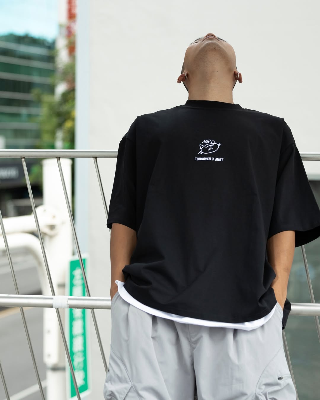 ANST × TURNOVER A x T Graphic Tee/黑色 ATE.02
