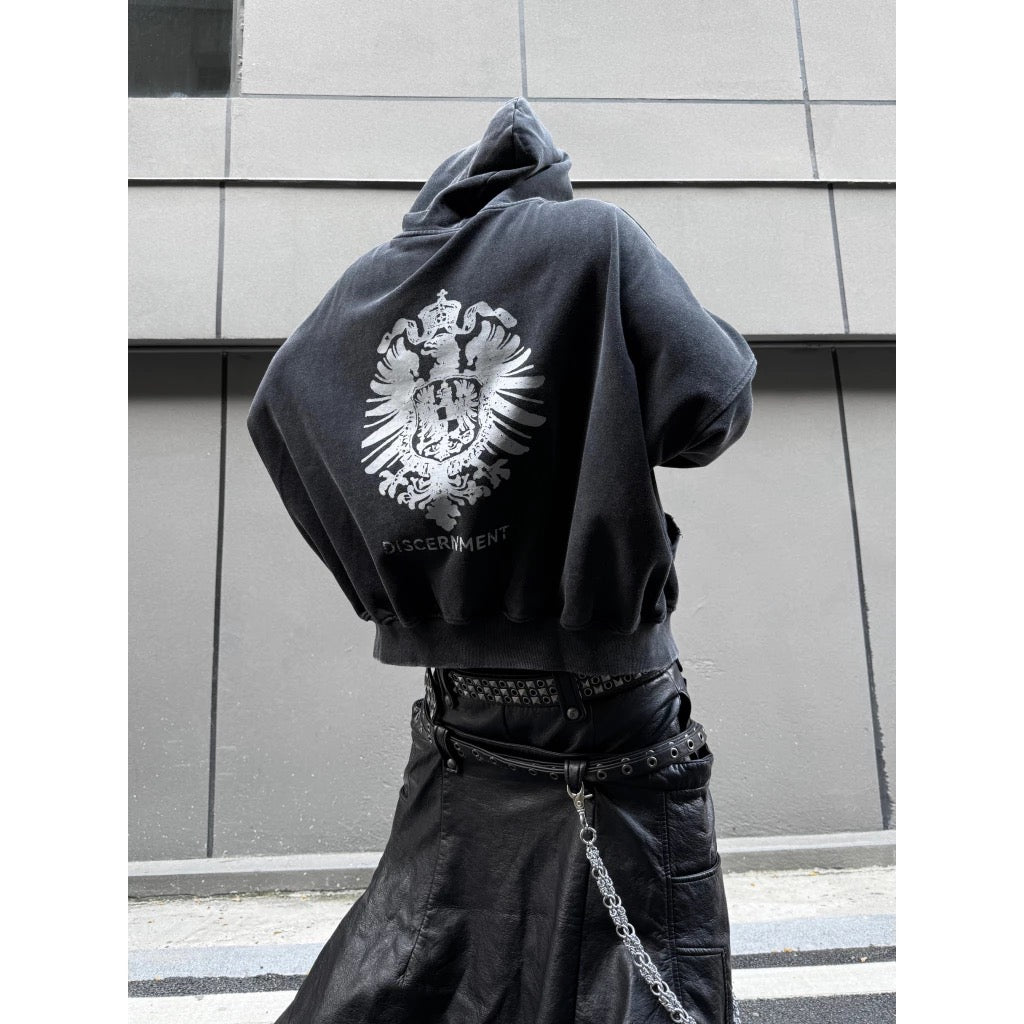 DCM 短版 水洗 仿旧 老鹰 27 复古 棉裤 外套 DCM-L42