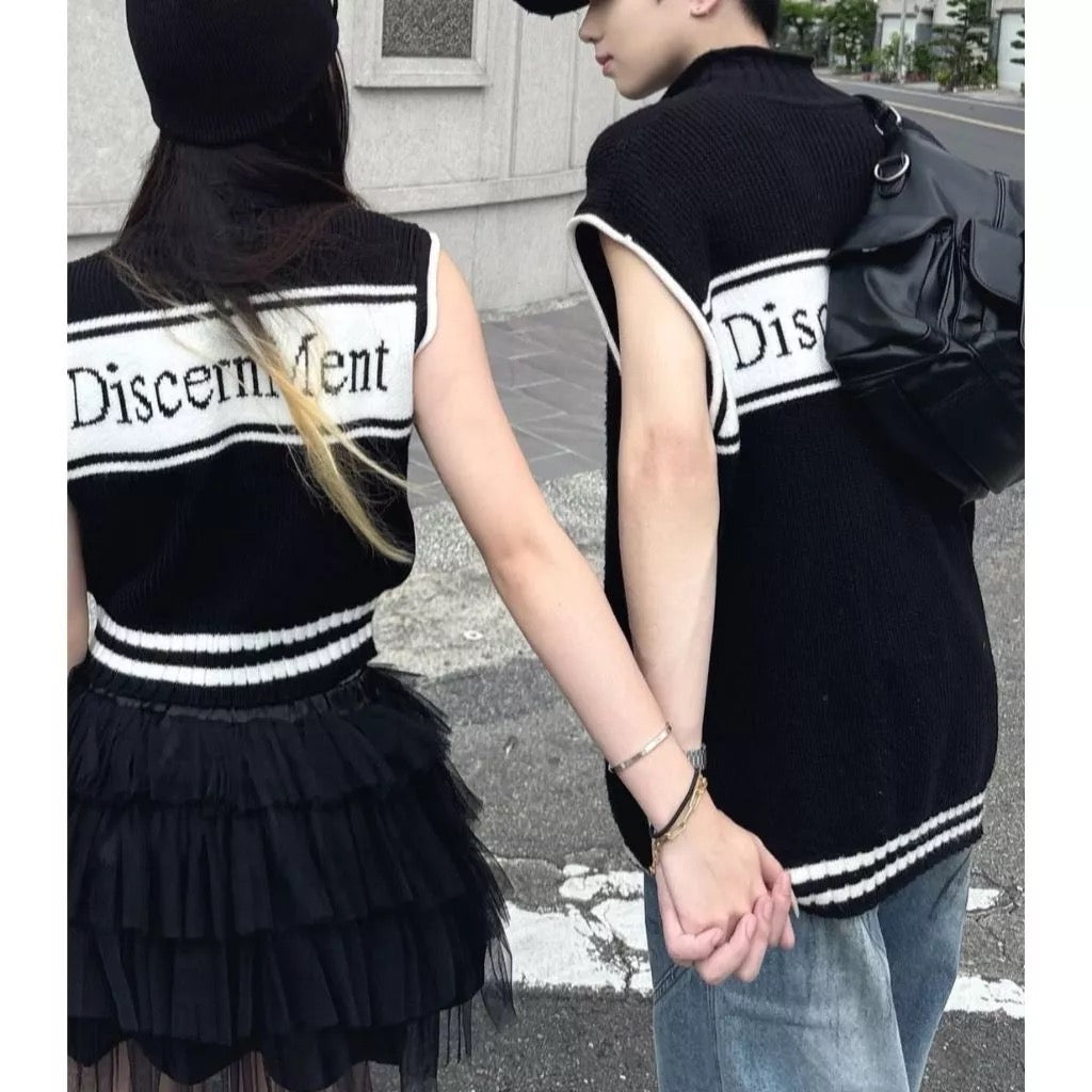 DCM KNIT VEST 針織 背心 毛衣 外套 雙拉鍊 DCM-W35