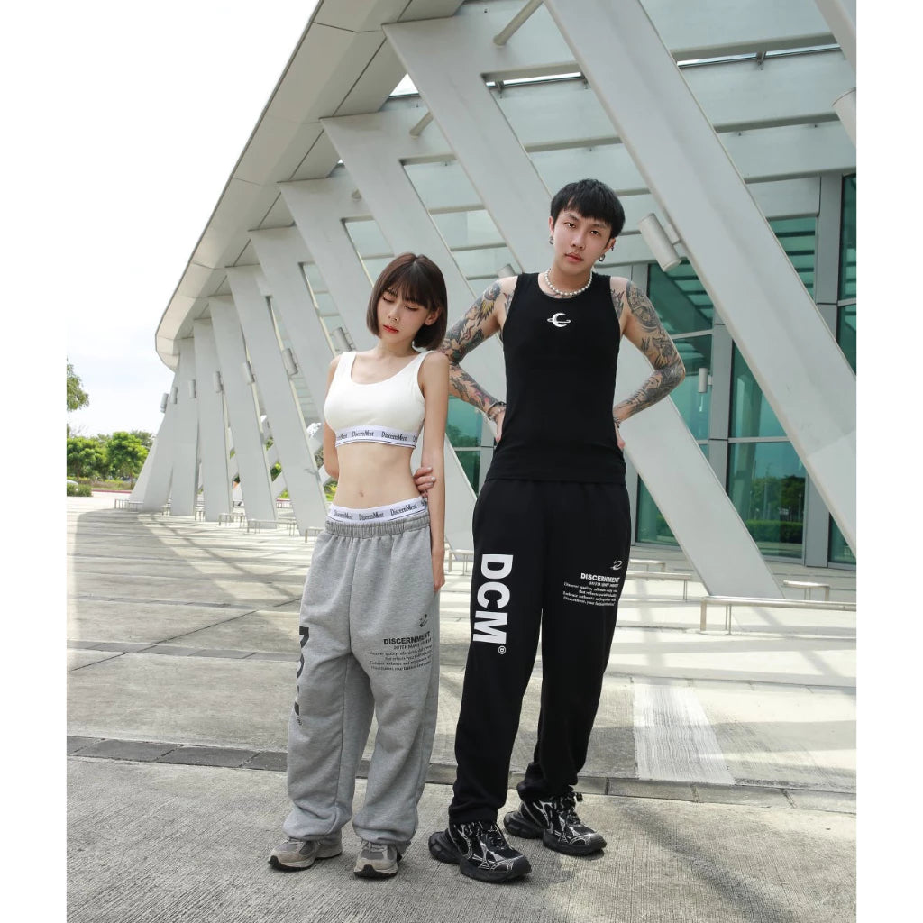 DISCERNMENT 寬鬆 束口 棉褲 休閒 939 ARCHIVE BOLD DCM-P02