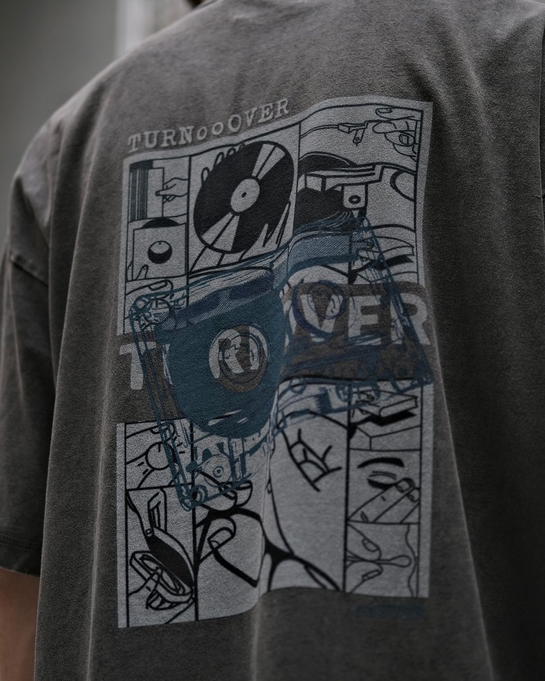 TURNOVER WASHED VINYL RECORD TEE