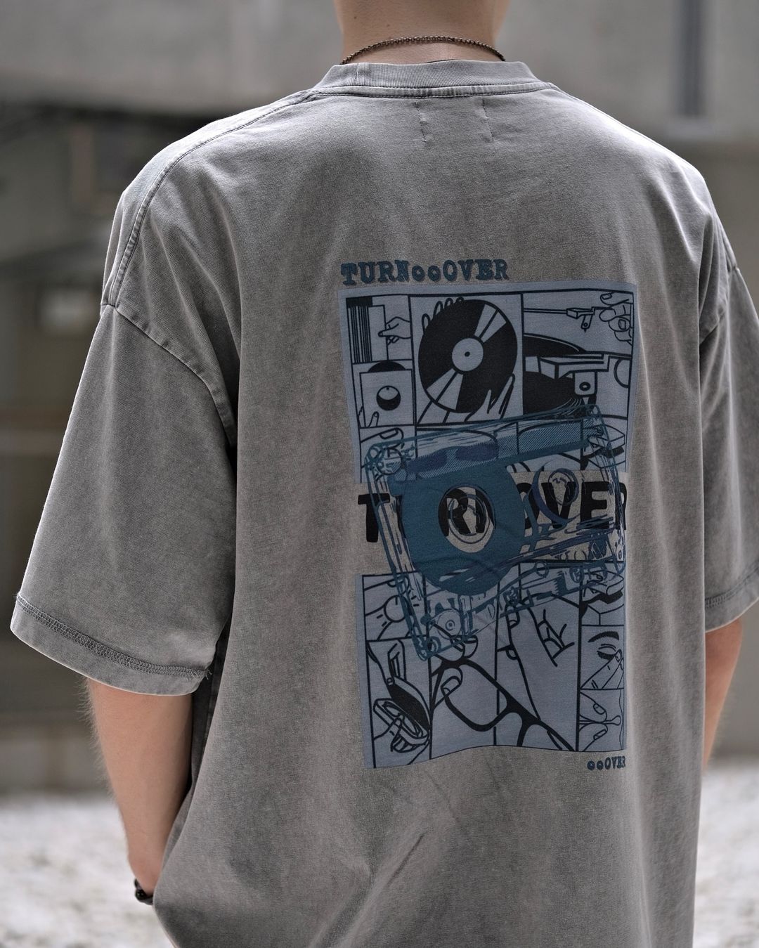 TURNOVER WASHED VINYL RECORD TEE