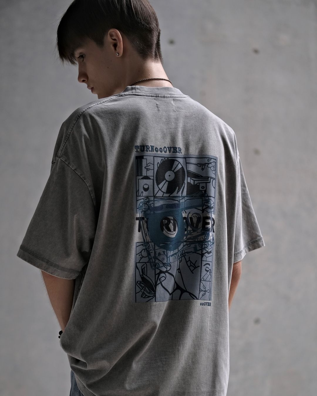 TURNOVER WASHED VINYL RECORD TEE