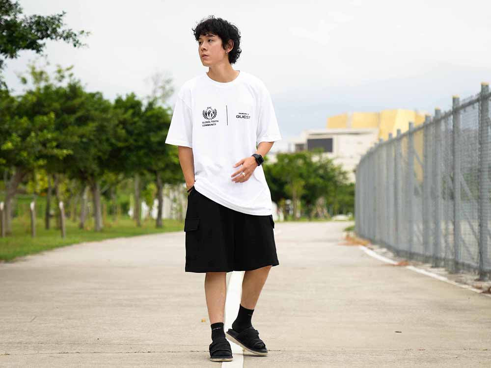 【QUEST】CARGO SWEAT SHORTS - 側面口袋棉質短褲