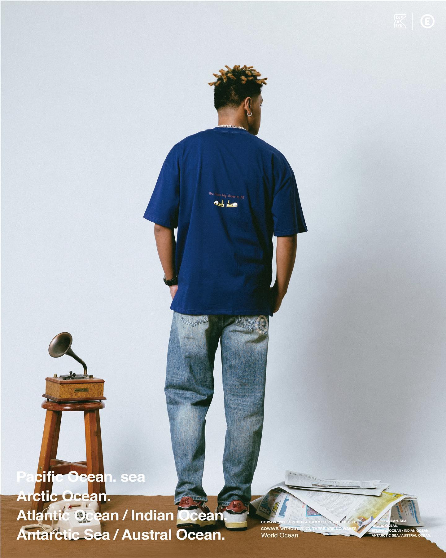 Cowave 2023 Spring & Summer College Cartoon tee